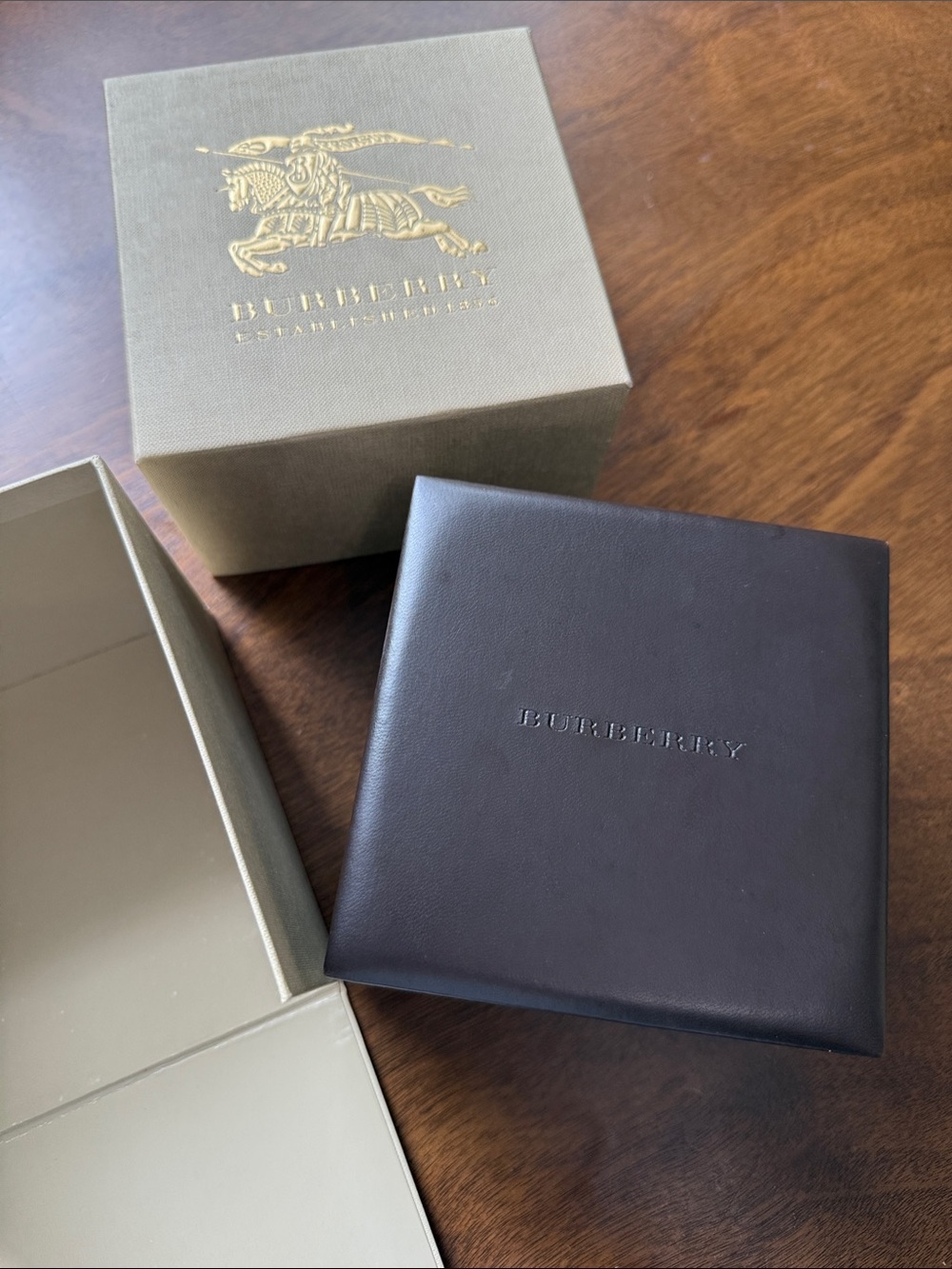 Burberry Men’s Dark Brown Leather Watch Box